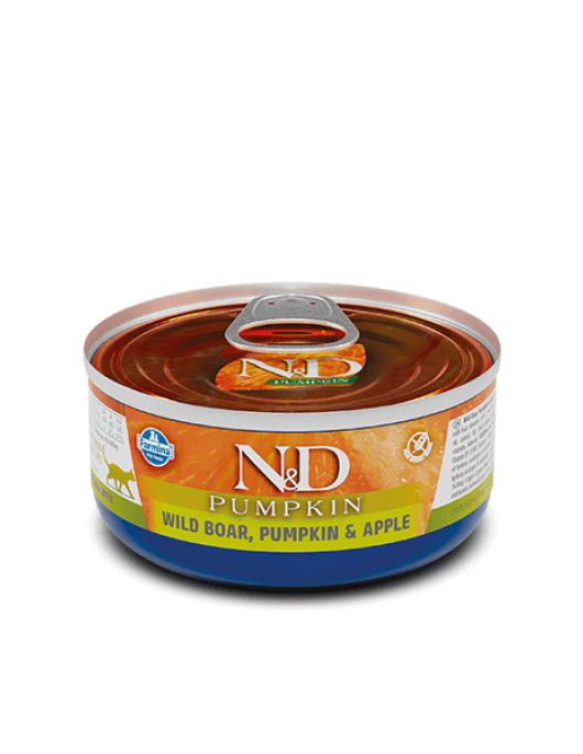 N&D Cat Pumpkin Boar & Apple - консерва 70г - Консервирани храни