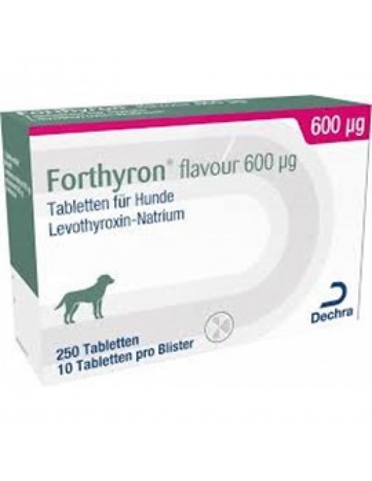 Forthyron 600мкг - Таблетки за кучета страдащи от хипотироидизъм - Медикаменти