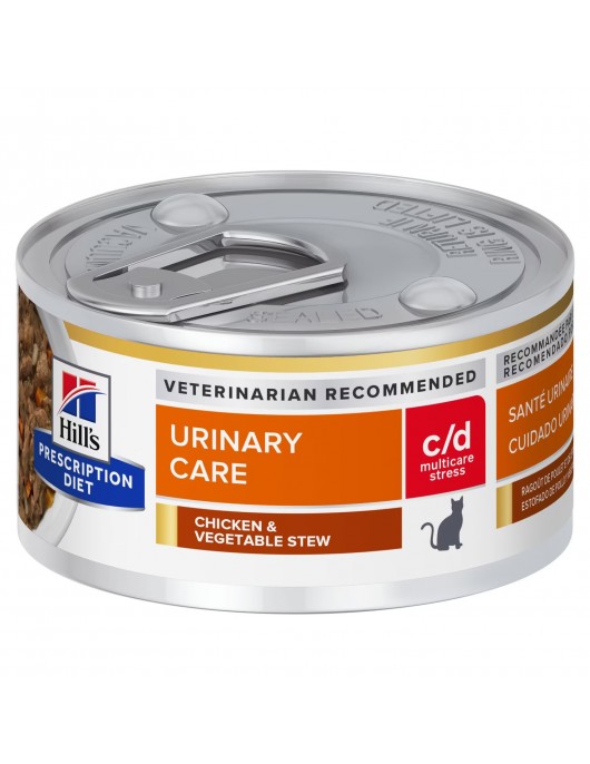 Hill`s Prescription Diet Feline C/d Urinary Stress Stew - 82г - Грижа за бъбреците и уринарния тракт