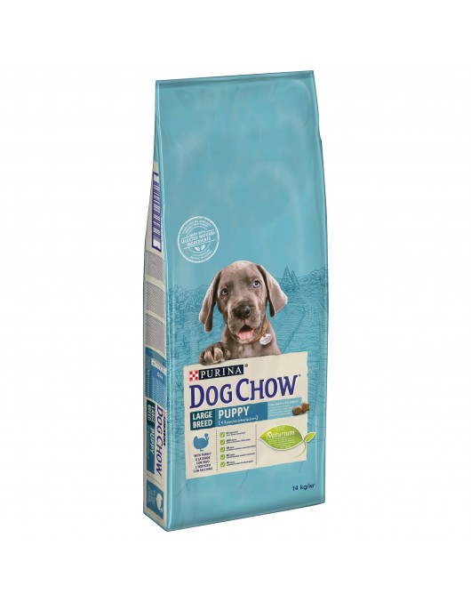 Purina Dog Chow Puppy Large Breed - Пълноценна храна за подрастващи кучета от едри породи, с пуешко. - Сухи храни