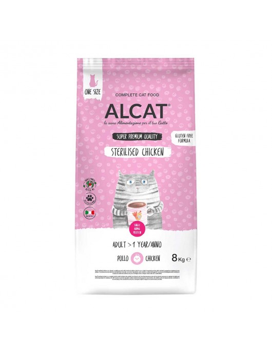 Alcat Sterilised Chicken - за кастрирани котки, с пиле Alcat Sterilised Chicken - за кастрирани котки, с пиле - Сухи храни
