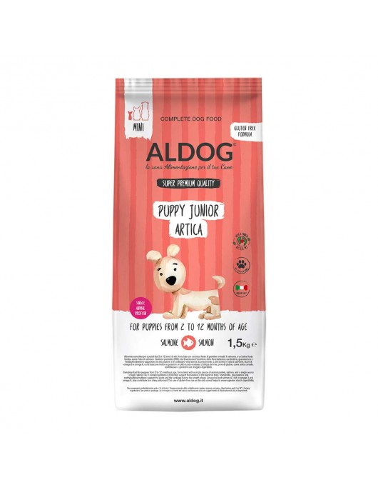 Aldog Puppy/Junuor Arctica Medium/Large - безглутенова, суперпремиум формула за подрастващи кученца. Сьомга и ориз. - Сухи храни