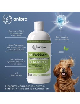 Anipro Live Probiotic+Stop Dirt & Odours, 250мл