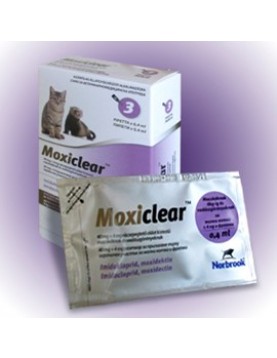 Moxiclear Spot On Cat 0-4кг - Противопаразитна пипета за котки с тегло до 4кг. - ВЕТЕРИНАРНА АПТЕКА