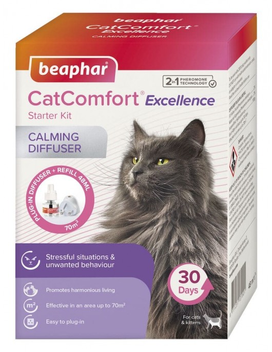 Beaphar CatComfort успокояващ дифузер за котки с феромони,48мл - Анти-стрес продукти