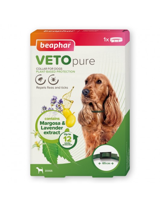 Veto Pure Dog - репелентен нашийник за куче, 65см - Противопаразитни