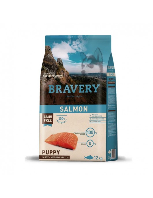 Bravery Puppy Medium/Large Salmon Bravery Puppy Medium/Large Chicken Сухи храни