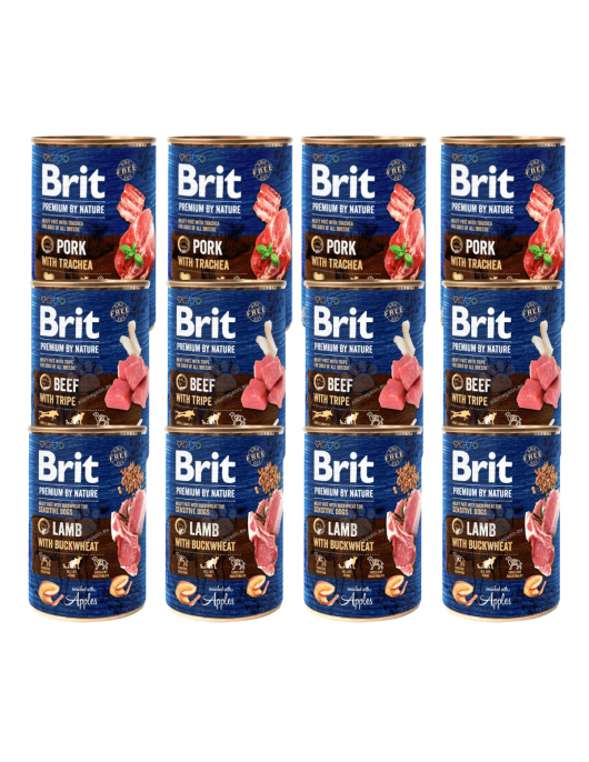 Brit Premium By Nature Chicken & Hearts - консерва 400г - Консервирани храни