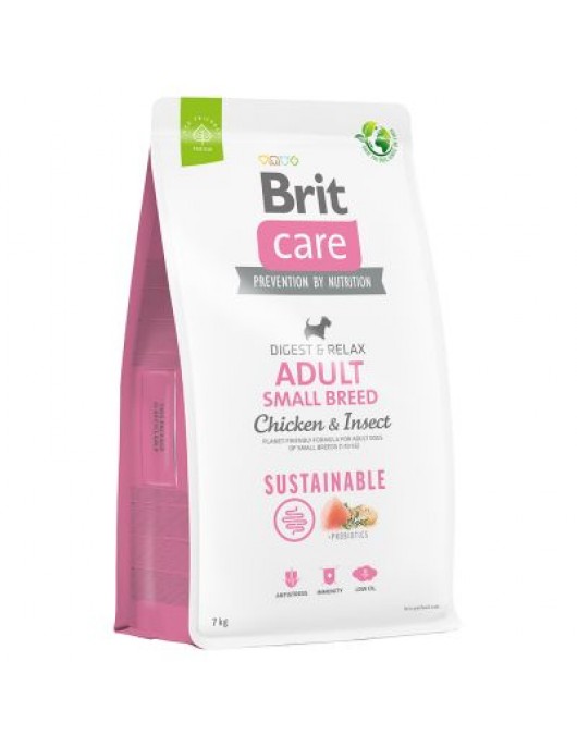 Brit Care Dog Sustainable Adult Small Breed – Chicken & Insects - Сухи храни