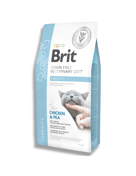 Brit Grain Free Veterinary Diets Cat Obesity - консерва 200г - Грижа при наднормено тегло
