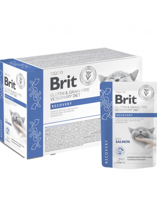 Brit Grain Free Veterinary Diets Cat Recovery - пауч 85г Brit Grain Free Veterinary Diets Cat Recovery - пауч 85г - ВЕТЕРИНАРНИ ДИЕТИ