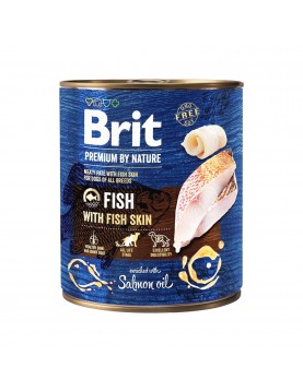 Brit Premium by Nature Fish & Fish Skin - консерва 800г 