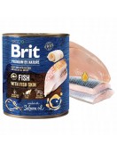 Brit Premium by Nature Fish & Fish Skin - консерва 800г - Консервирани храни