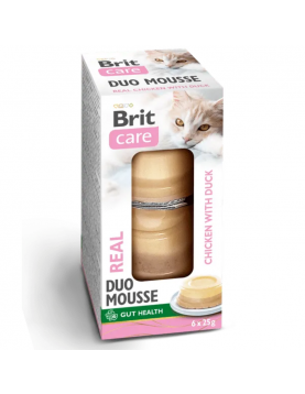 Мус Brit Care Cat Real Chicken and Chicken&Duck 6x25г