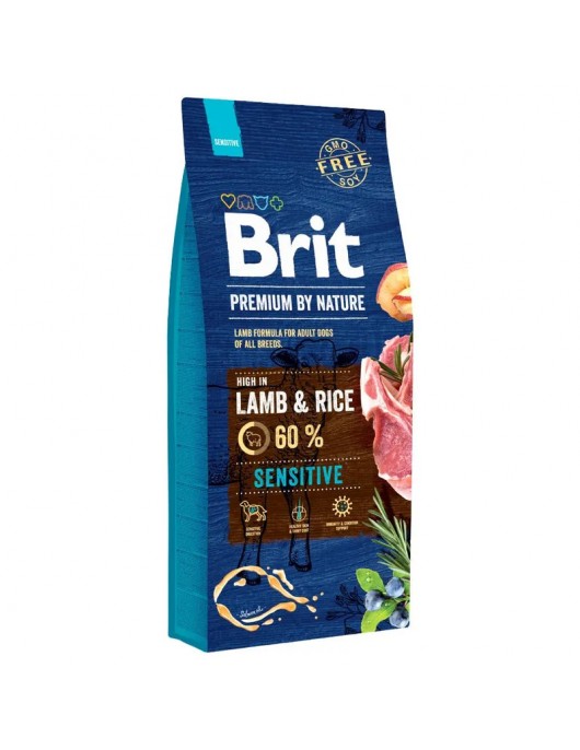 Brit Premium by Nature Sensitive Lamb & Rice Сухи храни Brit Premium by Nature Sensitive Lamb & Rice - Сухи храни