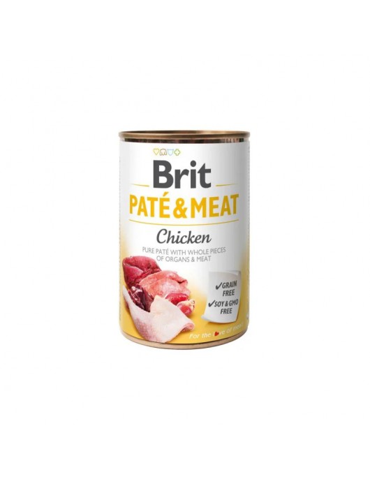Brit Pate & Meat Chicken 400г Консервирани храни Brit Pate & Meat Chicken 400г - Консервирани храни