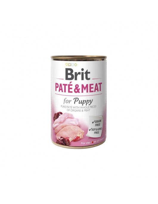 Brit Pate & Meat Puppy Chicken & Turkey 400г - Консервирани храни