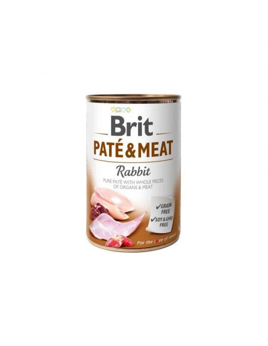 Brit Pate & Meat Rabbit 400г - Консервирани храни
