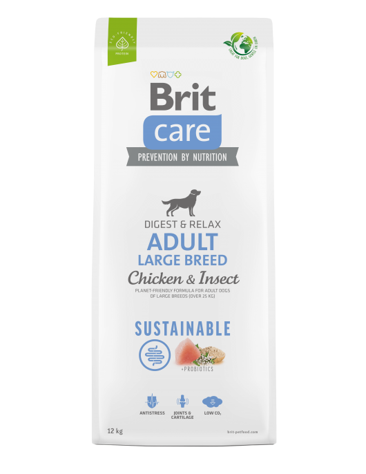 Brit Care Dog Sustainable Adult Large Breed Brit Care Dog Sustainable Adult Large Breed - Сухи храни