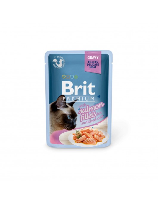 Пауч за котки - Brit Premium Fillets in Gravy Beef Консервирани храни