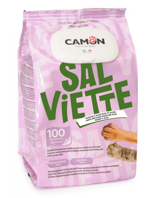 Почистващи кърпички Camon Salviette - 100бр Почистващи кърпички Camon Salviette - 100бр - Хигиенни продукти