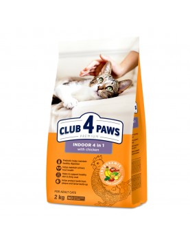 Club 4 Paws Cat Adult Indoor 4 in 1