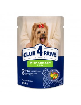 Пауч Club 4 Paws Dog Mini Adult CHICKEN in jelly - 100гр