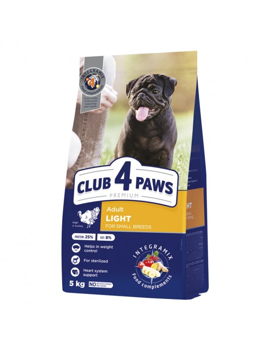 Club 4 Paws Dog Mini Adult Light/Sterilised - Сухи храни
