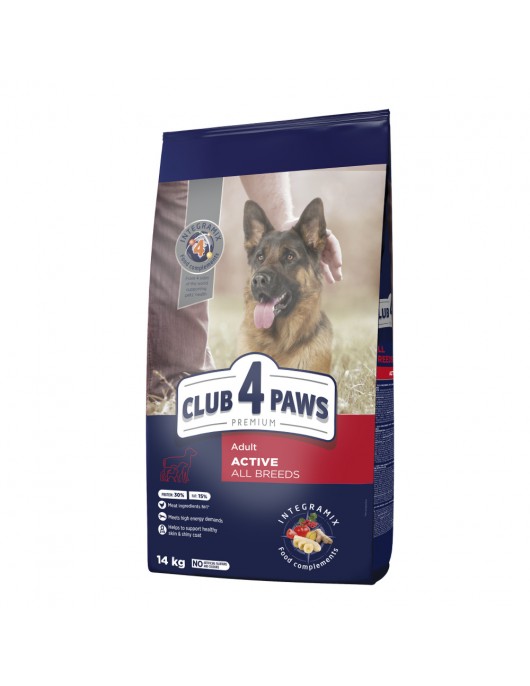 Club 4 Paws Dog All Breed Adult Active - Сухи храни