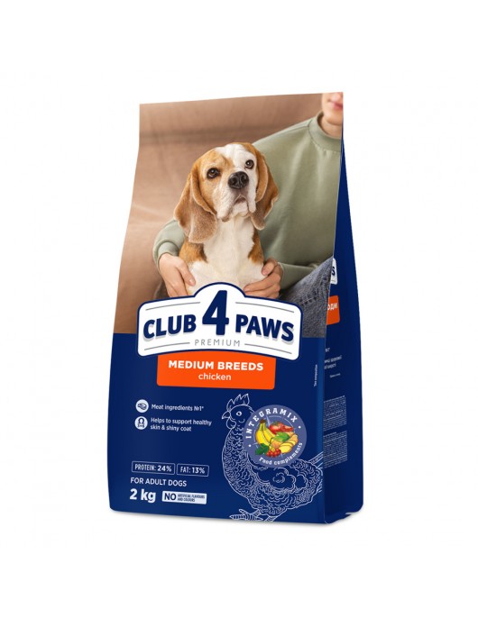 Club 4 Paws Dog Medium Adult - Сухи храни