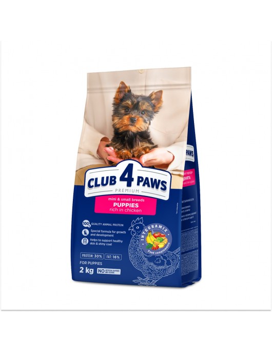 Club 4 Paws DOG Mini and Small Puppy Chicken - Сухи храни