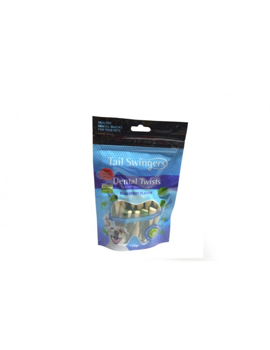 Дентално лакомство Mini Dental Twist Blueberry 130г Дентално лакомство Dental Twist Barbeque 130г - Лакомства