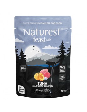 Пауч NATUREST feast pate Adult - Tuna with Pumpkin & Rice,150гр