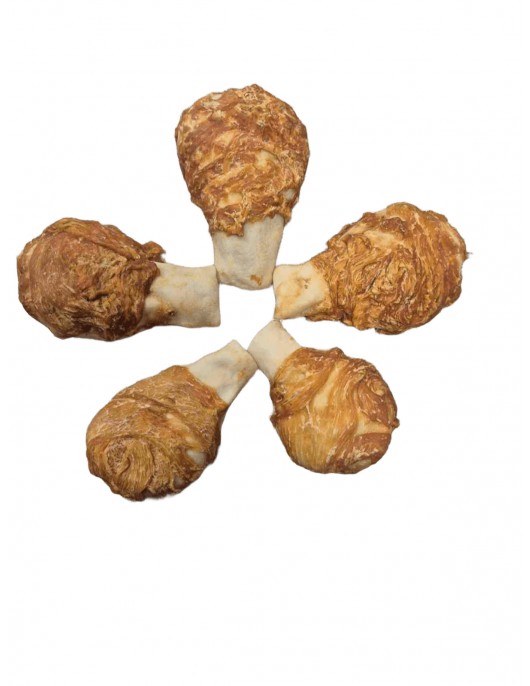 Puffy Chicken Drumstick M 12см / 12 брoя в опаковка - Лакомства за кучета