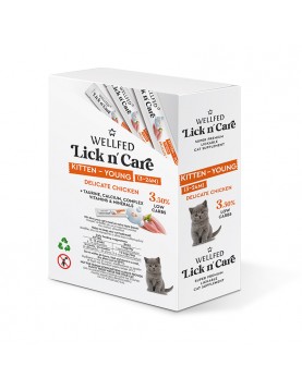 Wellfed Lick n`Care Kitten Chicken 24x15гр