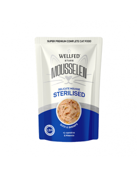 Мус Wellfed Cat Sterilised Duck & Shrimps , 40гр