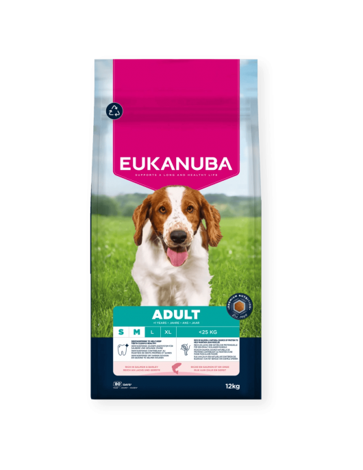 Eukanuba Dog Adult Small/Medium Salmon & Barley - Сухи храни