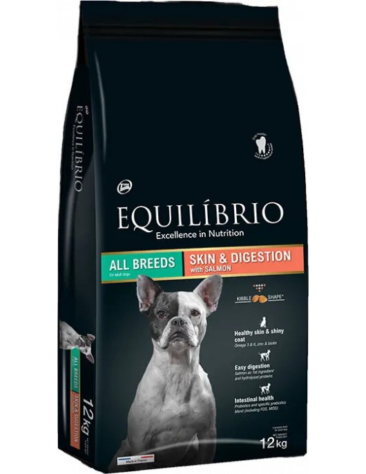 Equilibrio Skin & Digestion Salmon All Breed Equilibrio Skin & Digestion Lamb All Breed - Сухи храни