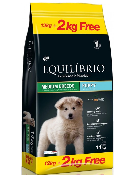 Equilibrio Puppy Medium Breed - Сухи храни