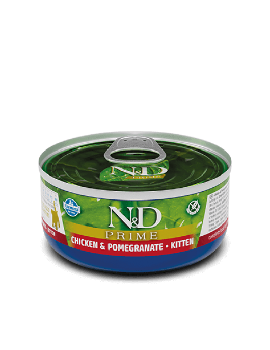 N&D Cat Prime Kitten Chicken & Pomegranate 80г Консервирани храни N&D Cat Pumpkin Boar & Apple 80г Консервирани храни