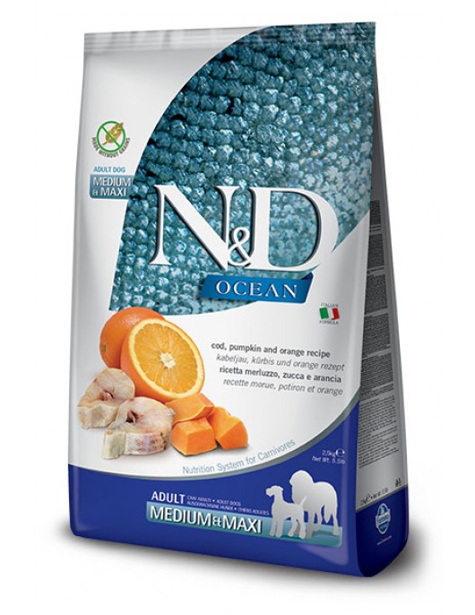 N&D Pumpkin Ocean Adult Medium/Maxi - Сухи храни
