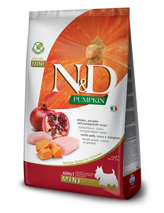 N&D Dog Pumpkin Adult Mini Chicken - Сухи храни