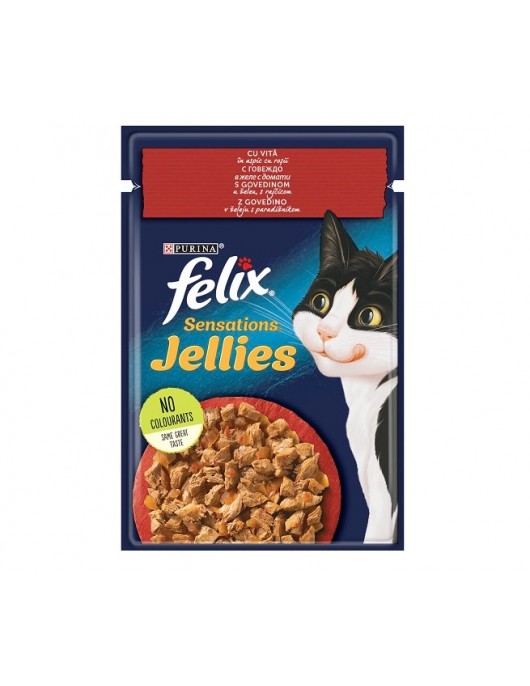 FELIX Sensations с Ароматно желе Пиле и Морков 85г - Консервирани храни