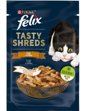 FELIX Tasty Shreds с пиле в сос 80г