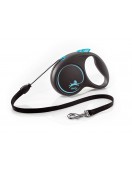 Flexi Black Design M - 5 метра, въже - Поводи, нашийници, нагръдници