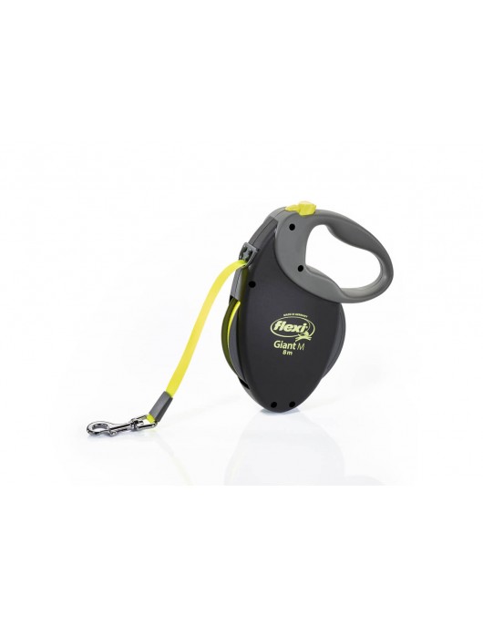 Flexi Giant Neon M - 8 метра, лента - Поводи, нашийници, нагръдници