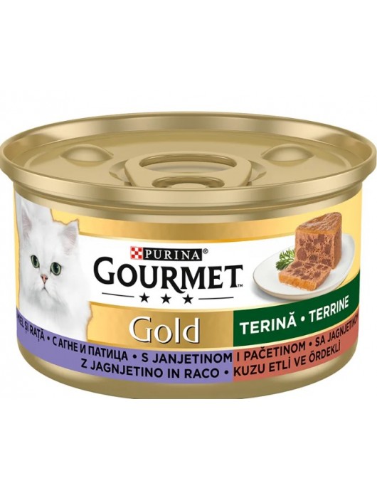Purina Gourmet Gold - Хапки в пастет с агне и патица, 85г Консервирани храни Purina Gourmet Gold - Хапки в пастет с агне и патица, 85г - Консервирани храни
