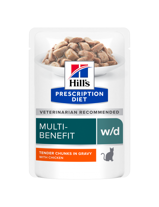 Hill`s Prescription Diet Feline W/d – консерва 156г - Грижа за храносмилането