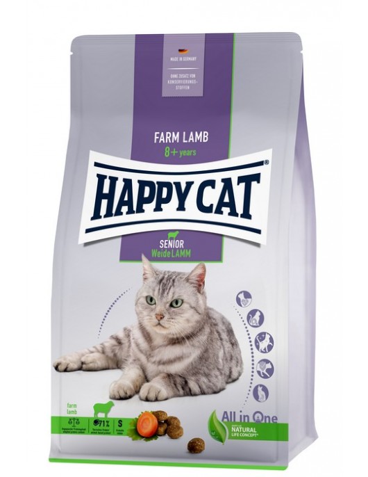 Happy Cat Senior Pasture-raised Lamb Eminent Cat High Premium Adult Chicken Сухи храни