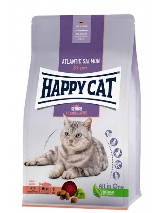 Happy Cat Senior Atlantic Salmon Eminent Cat High Premium Adult Chicken Сухи храни